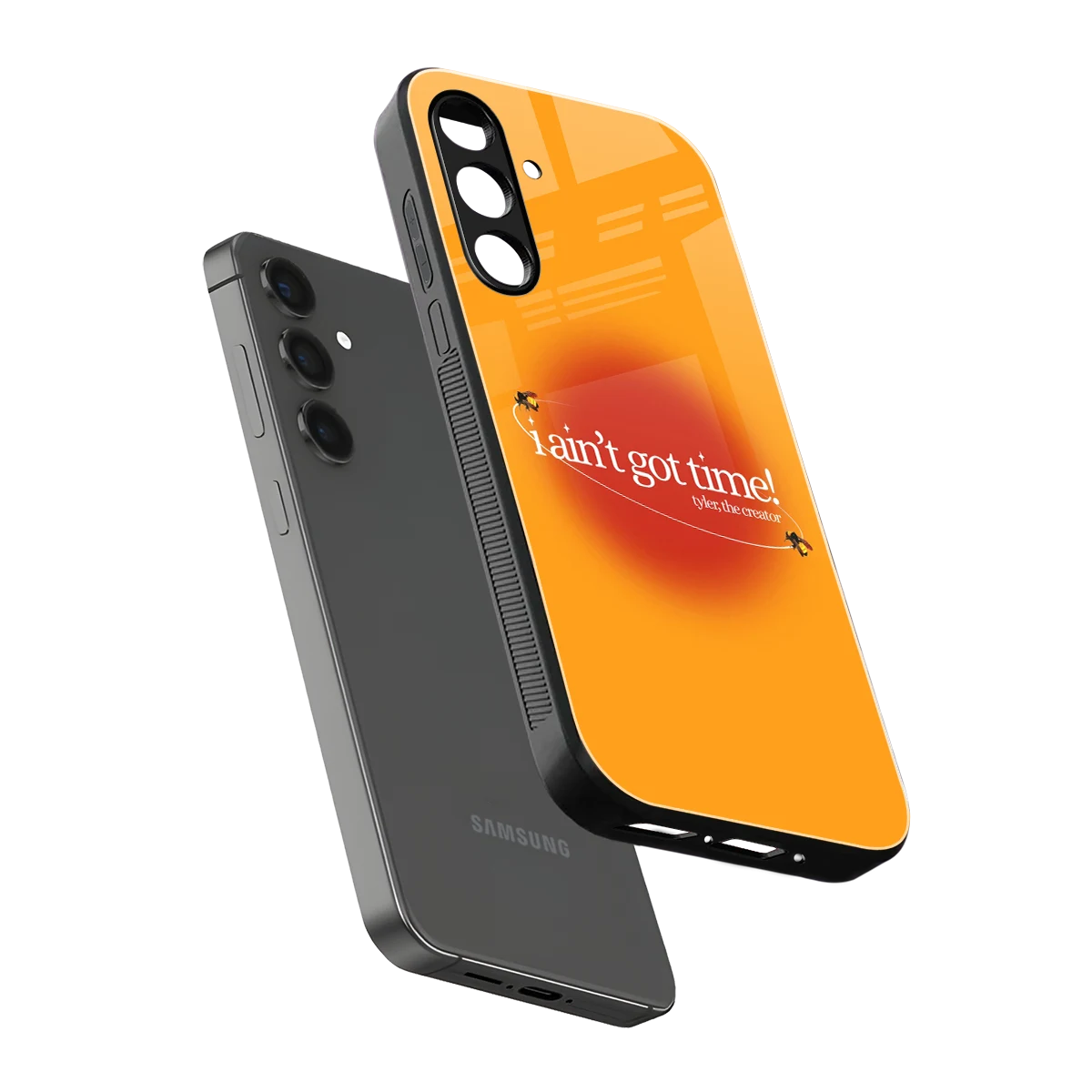 Busy Bee sleek samsung galaxy m35 5g cover with tempered glass back and TPU edges