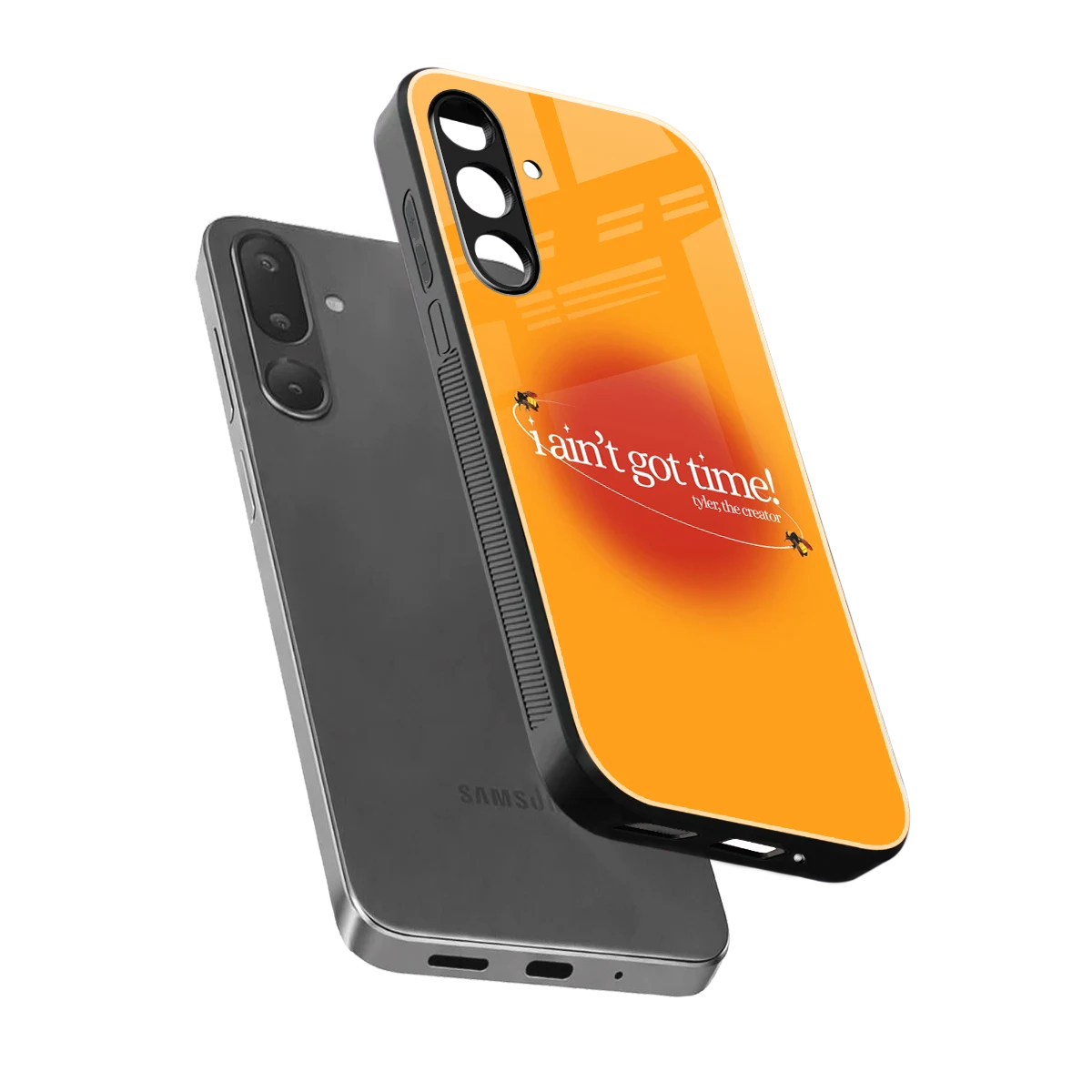 Busy Bee sleek samsung galaxy m36 5g cover with tempered glass back and TPU edges