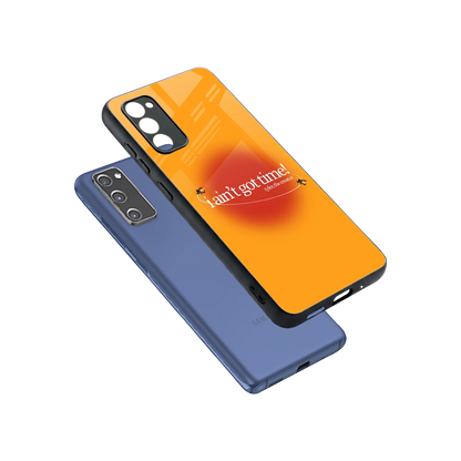 Busy Bee sleek samsung galaxy s20 fe cover with tempered glass back and TPU edges