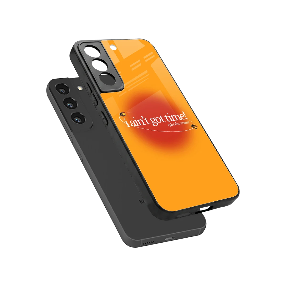 Busy Bee sleek samsung galaxy s22 cover with tempered glass back and TPU edges