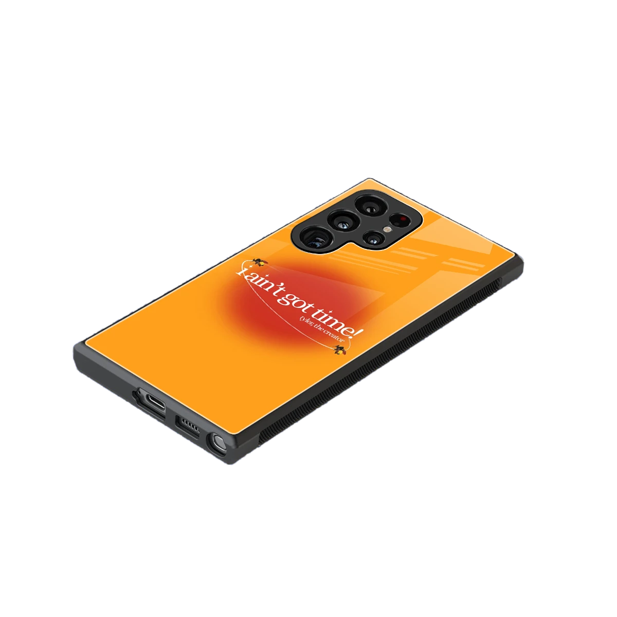 Busy Bee stylish phone case for samsung galaxy s23 ultra | glossy glass and slim fit