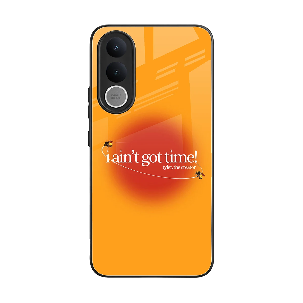 Busy Bee back phone cover | glass case for vivo v70 fe