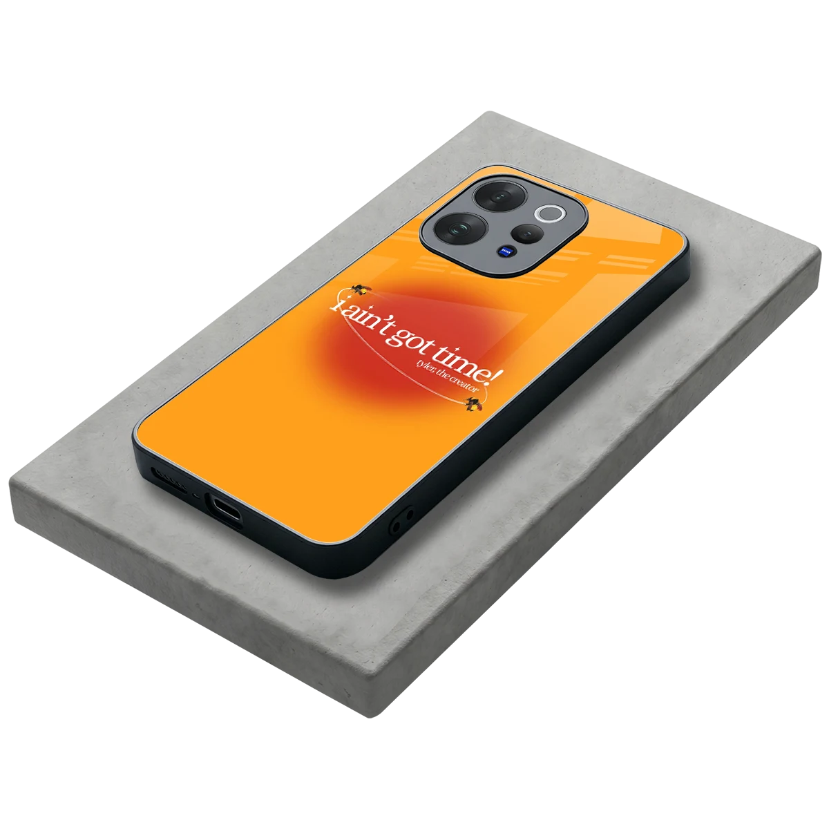 Busy Bee stylish phone case for vivo v70 | glossy glass and slim fit