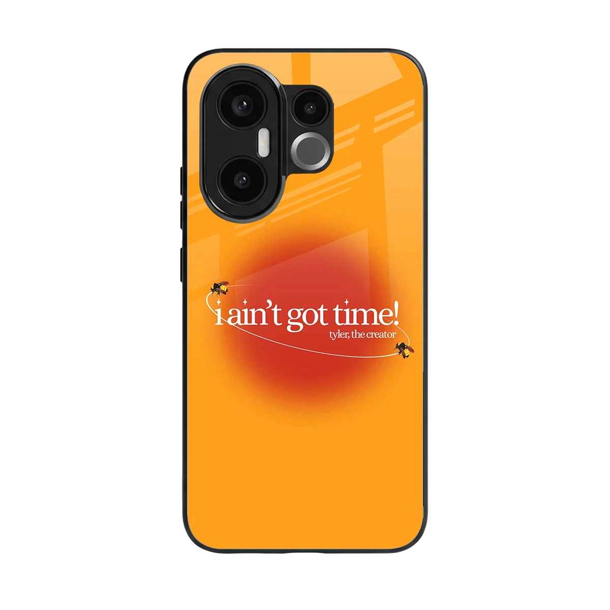 Busy Bee back phone cover | glass case for vivo x200 fe