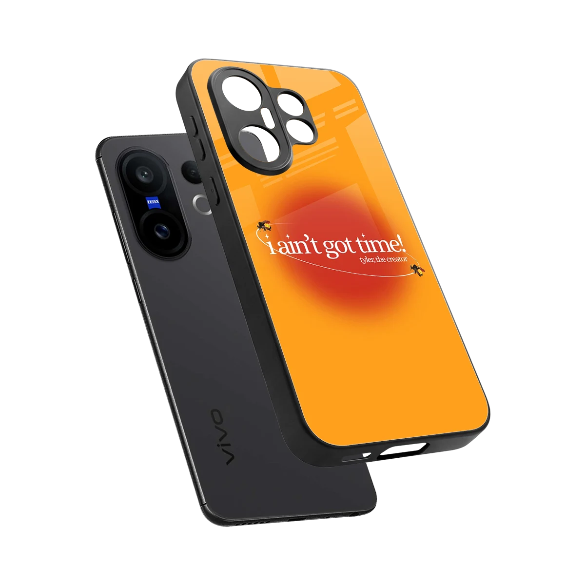 Busy Bee sleek vivo x200 fe cover with tempered glass back and TPU edges