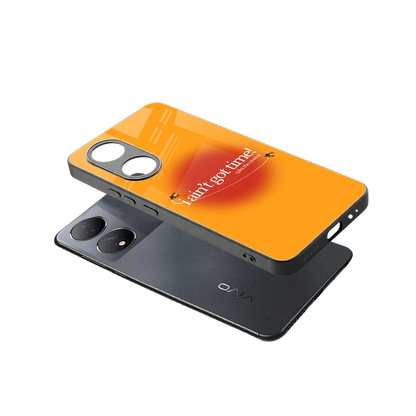 Busy Bee sleek Vivo-y100 cover with tempered glass back and TPU edges