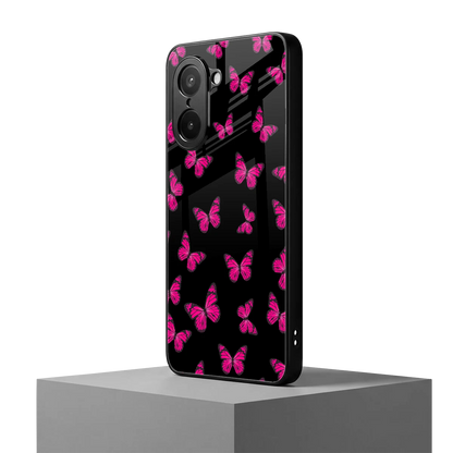 Butterfly Burst Black oneplus nord ce5 5g mobile cover | shockproof glass phone case