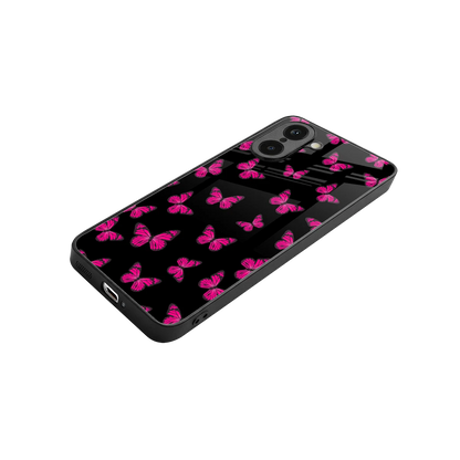 Butterfly Burst Black stylish phone case for oneplus nord ce5 5g | glossy glass and slim fit