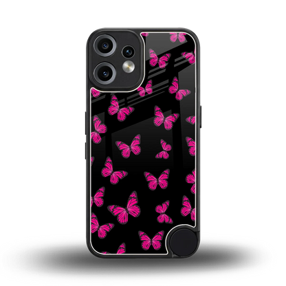 Butterfly Burst Black back phone cover | glass case for cmf nothing phone 2 pro