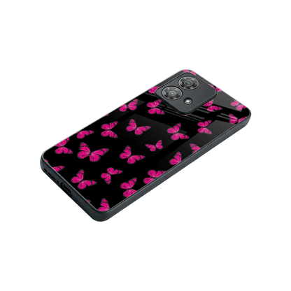 Butterfly Burst Black stylish phone case for motorola edge 40 neo 5g | glossy glass and slim fit