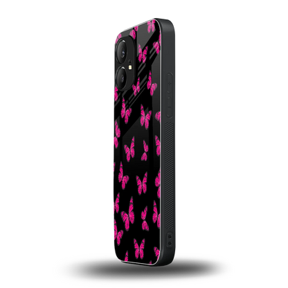 Butterfly Burst Black nothing phone 1 mobile cover | shockproof glass phone case