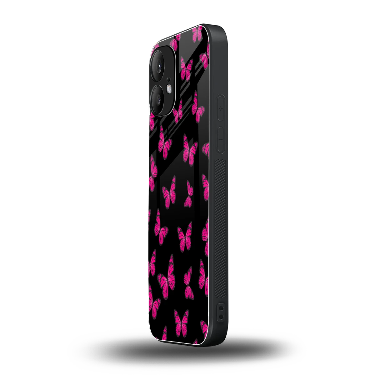 Butterfly Burst Black nothing phone 2 mobile cover | shockproof glass phone case