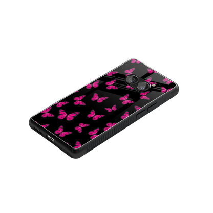 Butterfly Burst Black stylish phone case for nothing phone 2a plus | glossy glass and slim fit