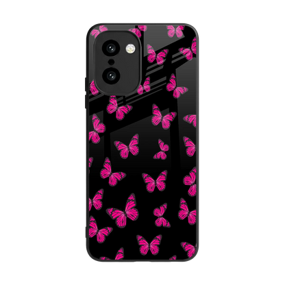 Butterfly Burst Black back phone cover | glass case for oneplus 15r