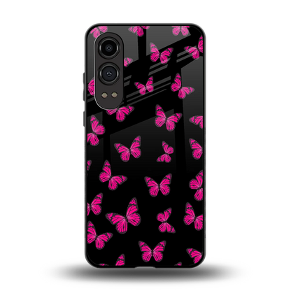 Butterfly Burst Black back phone cover | glass case for oneplus nord ce 4 lite