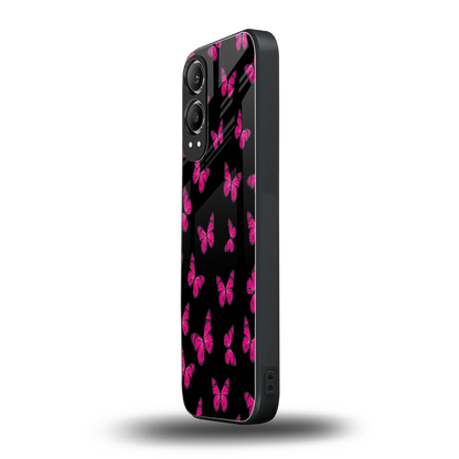 Butterfly Burst Black oneplus nord ce 4 lite mobile cover | shockproof glass phone case
