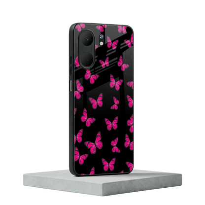 Butterfly Burst Black oppo a5x 5g mobile cover | shockproof glass phone case