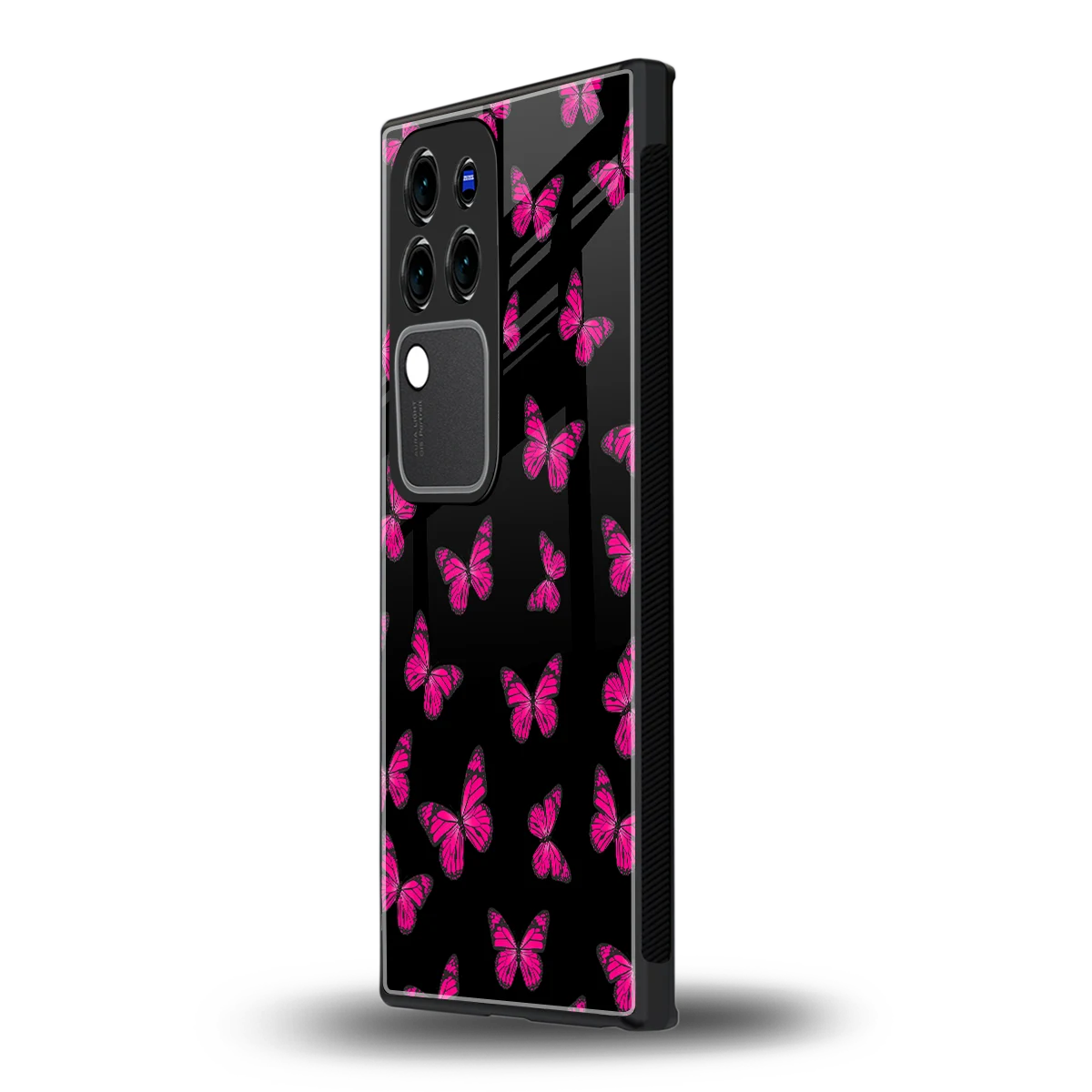 Butterfly Burst Blackvivo v30 pro mobile cover | shockproof glass phone case