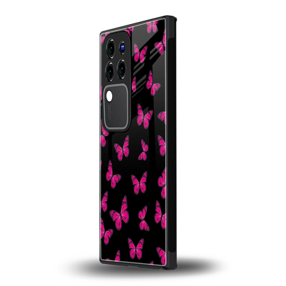 Butterfly Burst Blackvivo v30 pro mobile cover | shockproof glass phone case