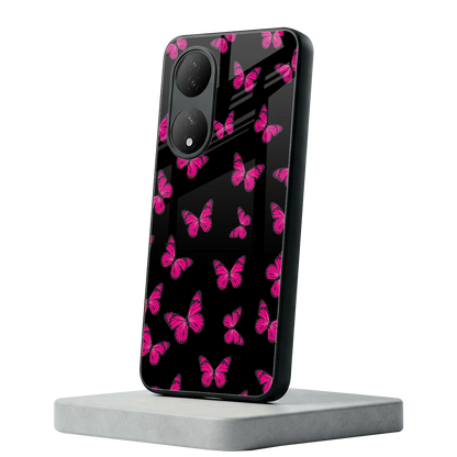 Butterfly Burst Black Vivo-y100 mobile cover | shockproof glass phone case