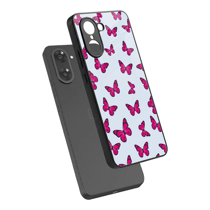 Butterfly Burst Lite sleek oneplus nord ce5 5g cover with tempered glass back and TPU edges