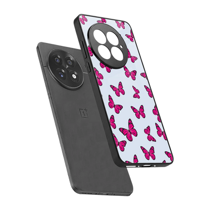 Butterfly Burst Lite sleek oneplus 13 cover with tempered glass back and TPU edges