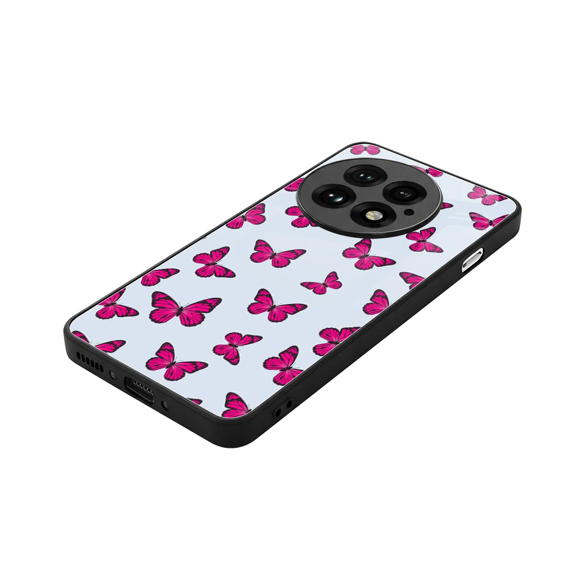 Butterfly Burst Lite stylish phone case for oneplus 13 | glossy glass and slim fit