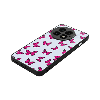 Butterfly Burst Lite stylish phone case for oneplus 13 | glossy glass and slim fit