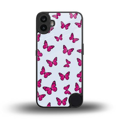 Butterfly Burst Lite back phone cover | glass case for cmf nothing phone 1