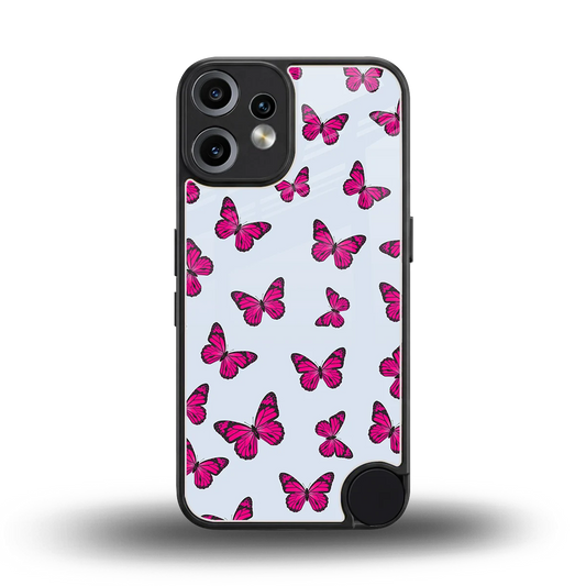 Butterfly Burst Lite back phone cover | glass case for cmf nothing phone 2 pro