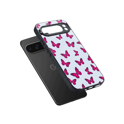 Butterfly Burst Lite sleek google pixel 10 pro xl cover with tempered glass back and TPU edges