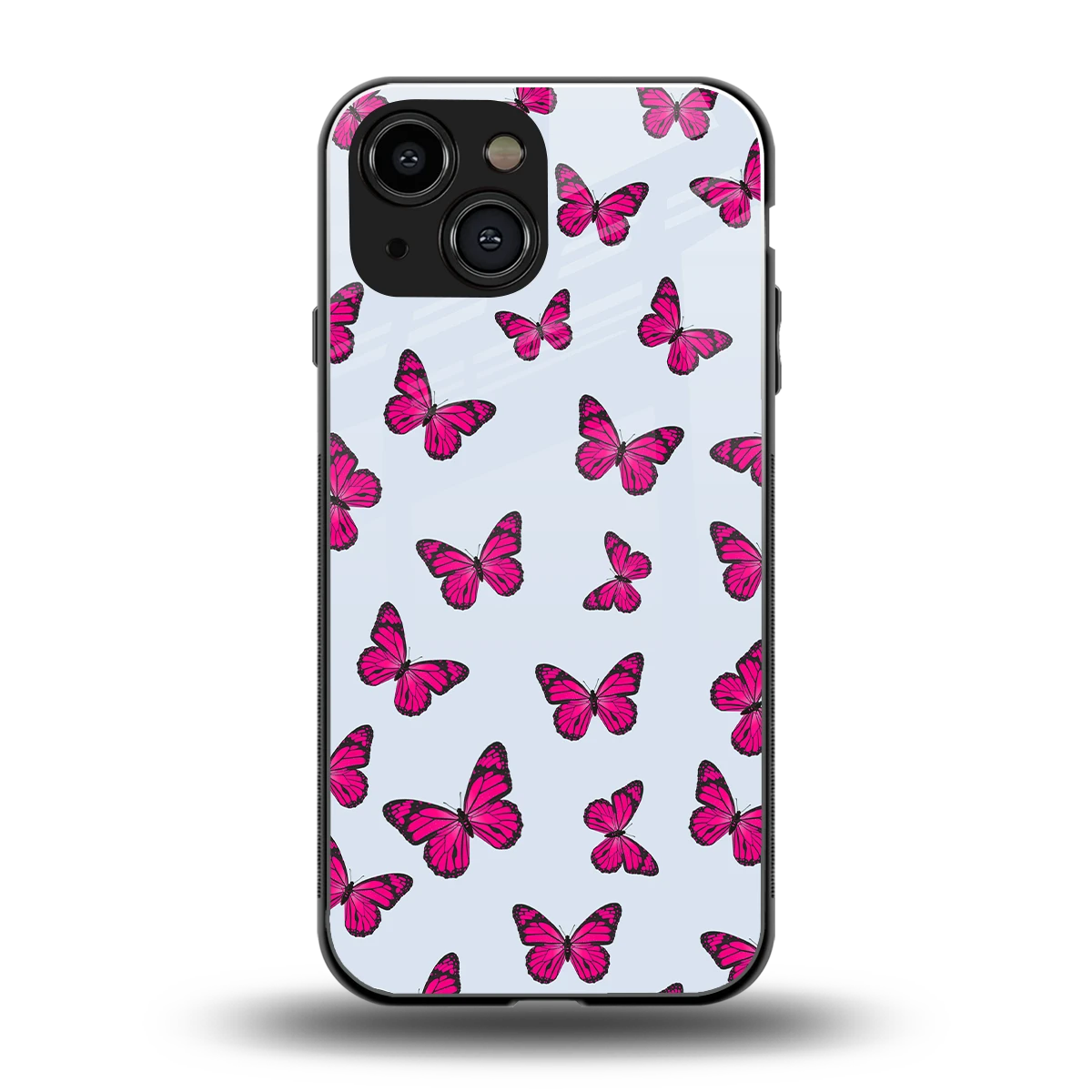 Butterfly Burst Lite back phone cover | glass case for iphone 13 mini