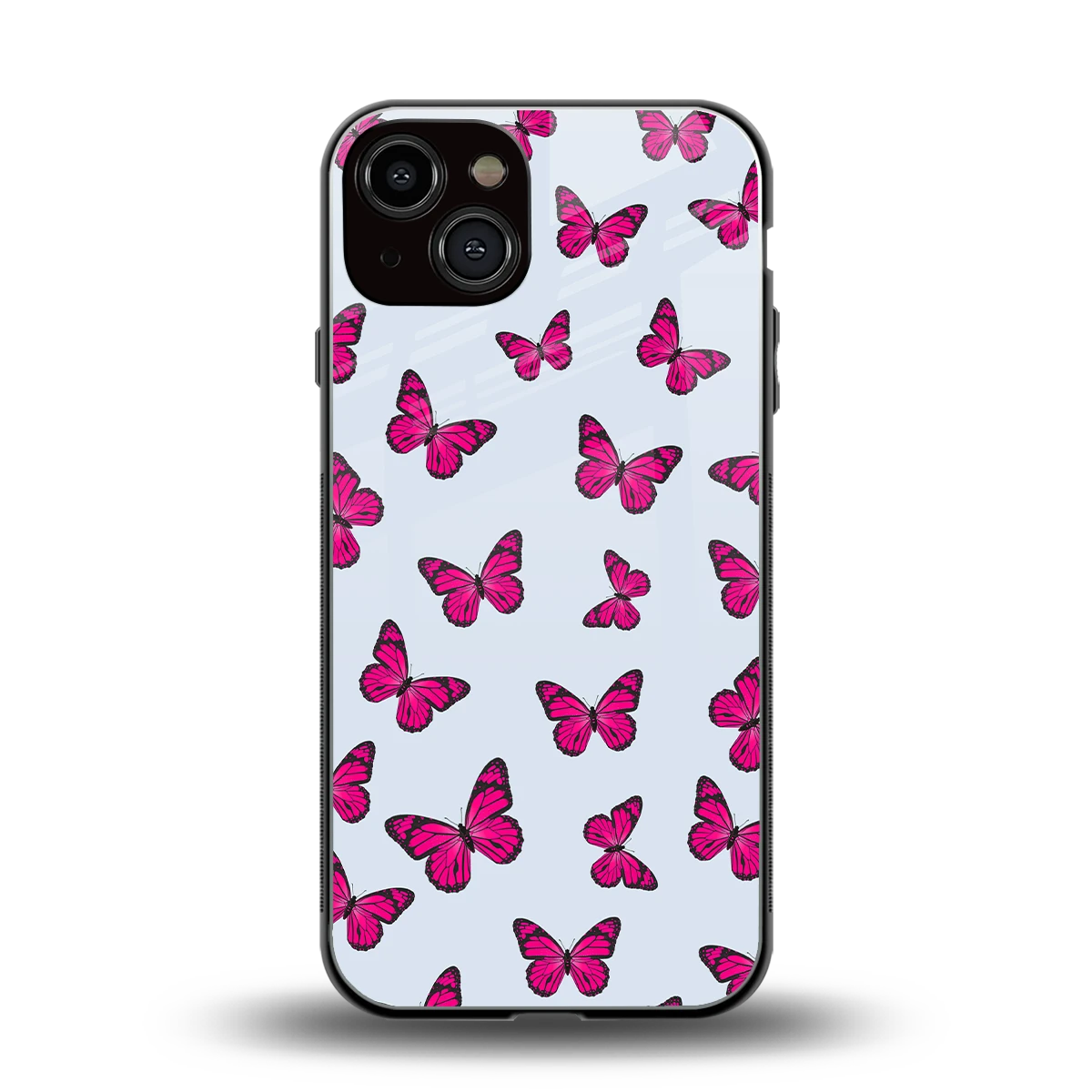 Butterfly Burst Lite back phone cover | glass case for iphone 13