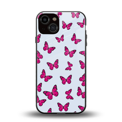Butterfly Burst Lite back phone cover | glass case for iphone 13