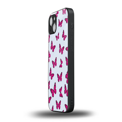 Butterfly Burst Lite iphone 14 plus mobile cover | shockproof glass phone case