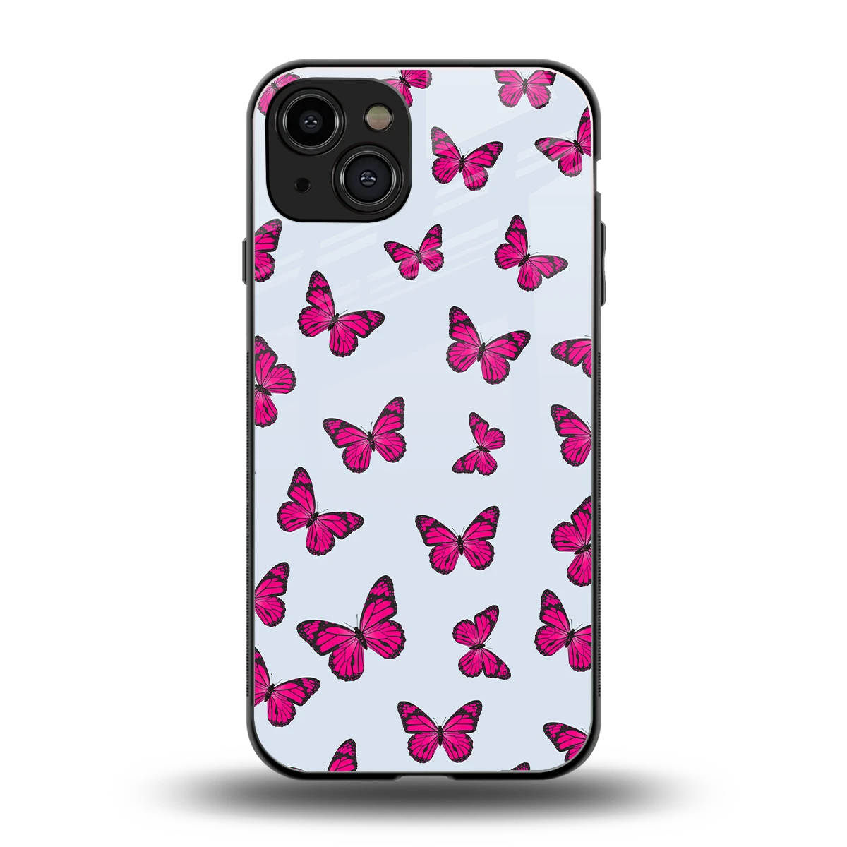 Butterfly Burst Lite back phone cover | glass case for iphone 15