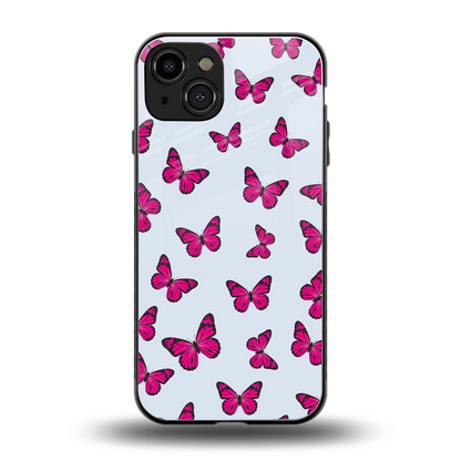 Butterfly Burst Lite back phone cover | glass case for iphone 15