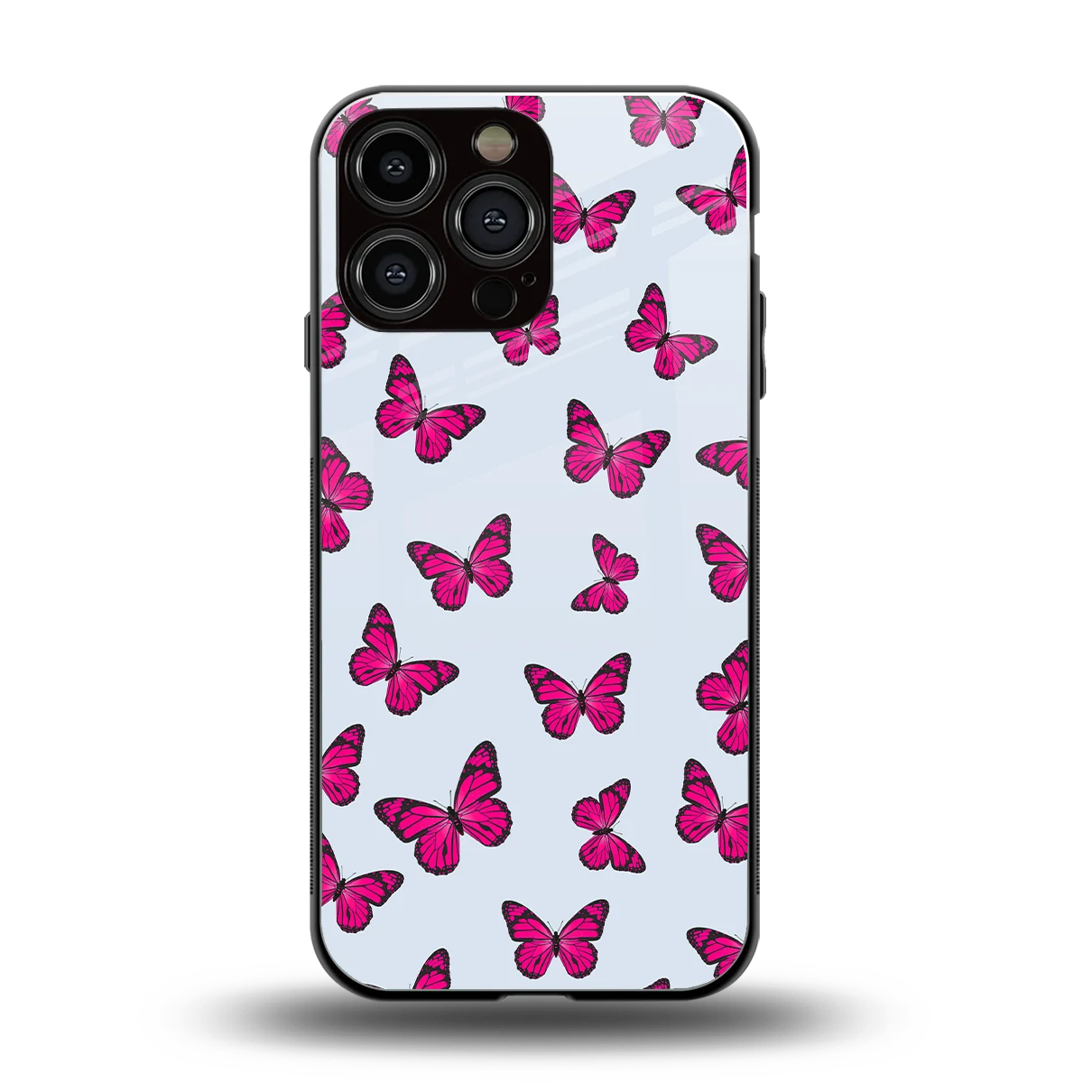 Butterfly Burst Lite back phone cover | glass case for iphone 16 pro max