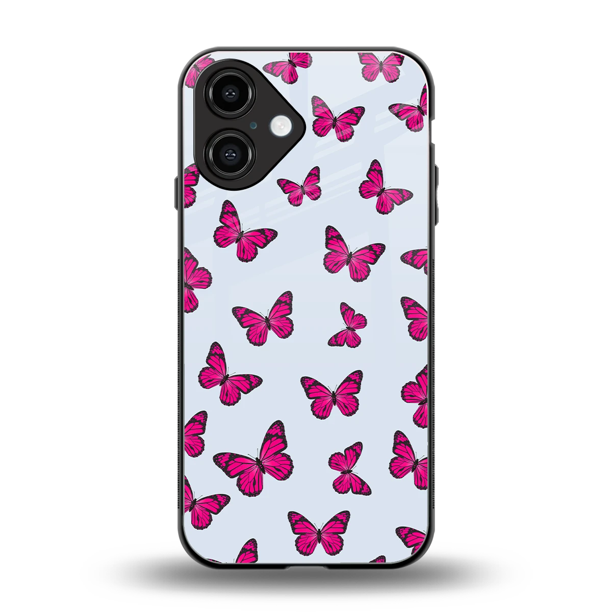 Butterfly Burst Lite back phone cover | glass case for iphone 16