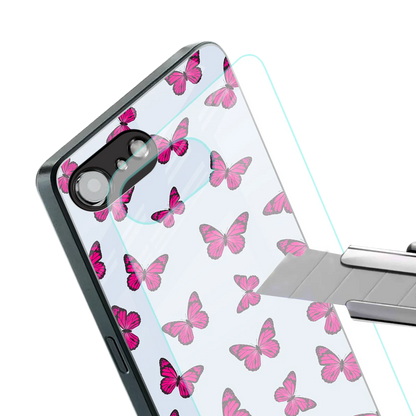 Butterfly Burst Lite stylish phone case for iphone 17e | glossy glass and slim fit