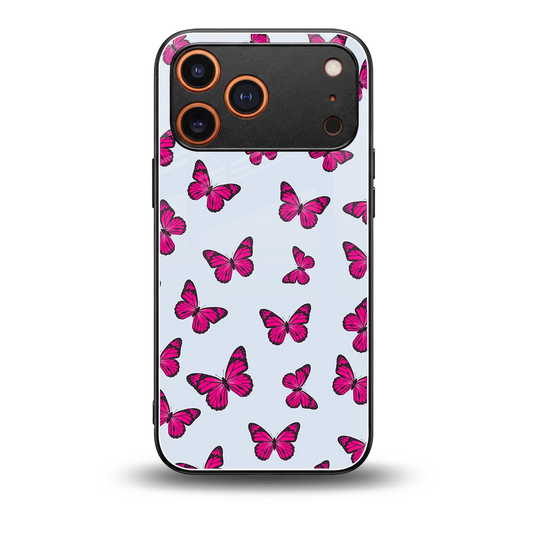 Butterfly Burst Lite back phone cover | glass case for iphone 17 pro max