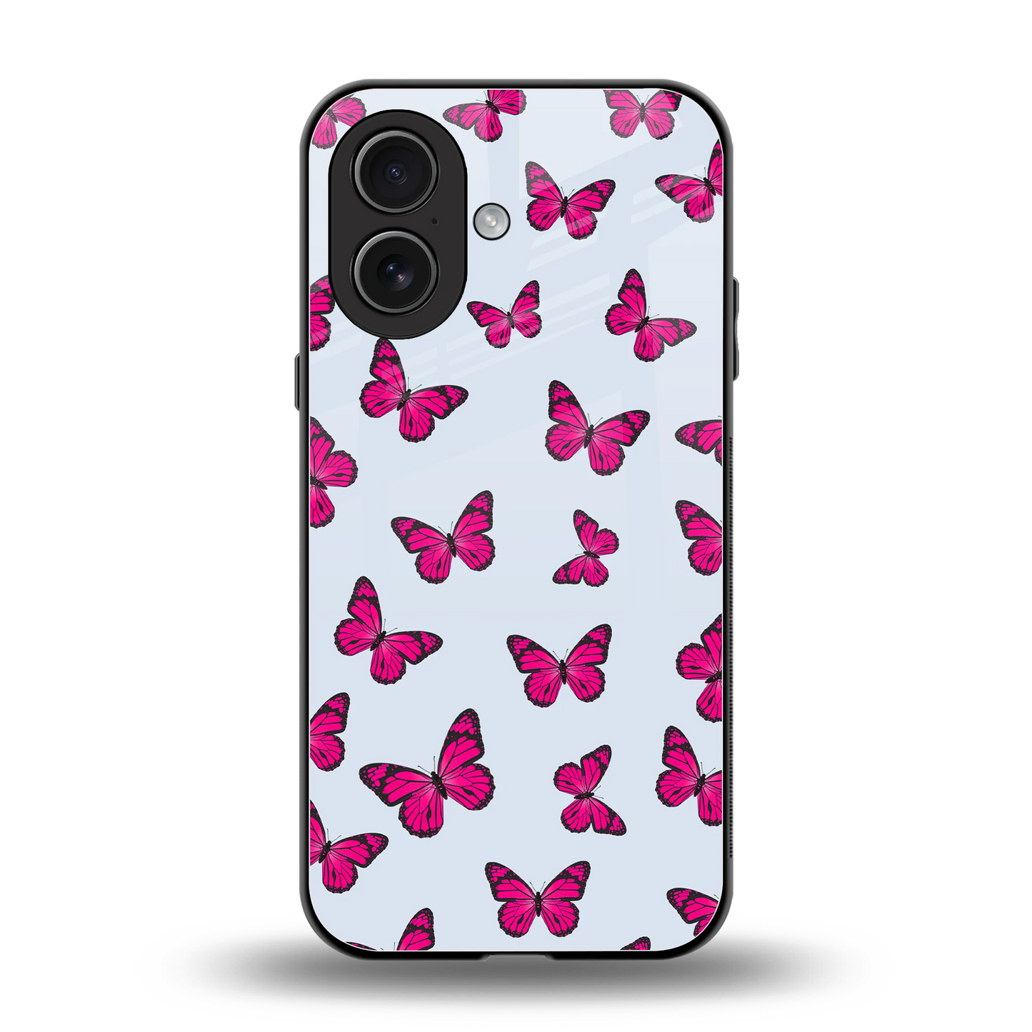 Butterfly Burst Lite back phone cover | glass case for iphone 17