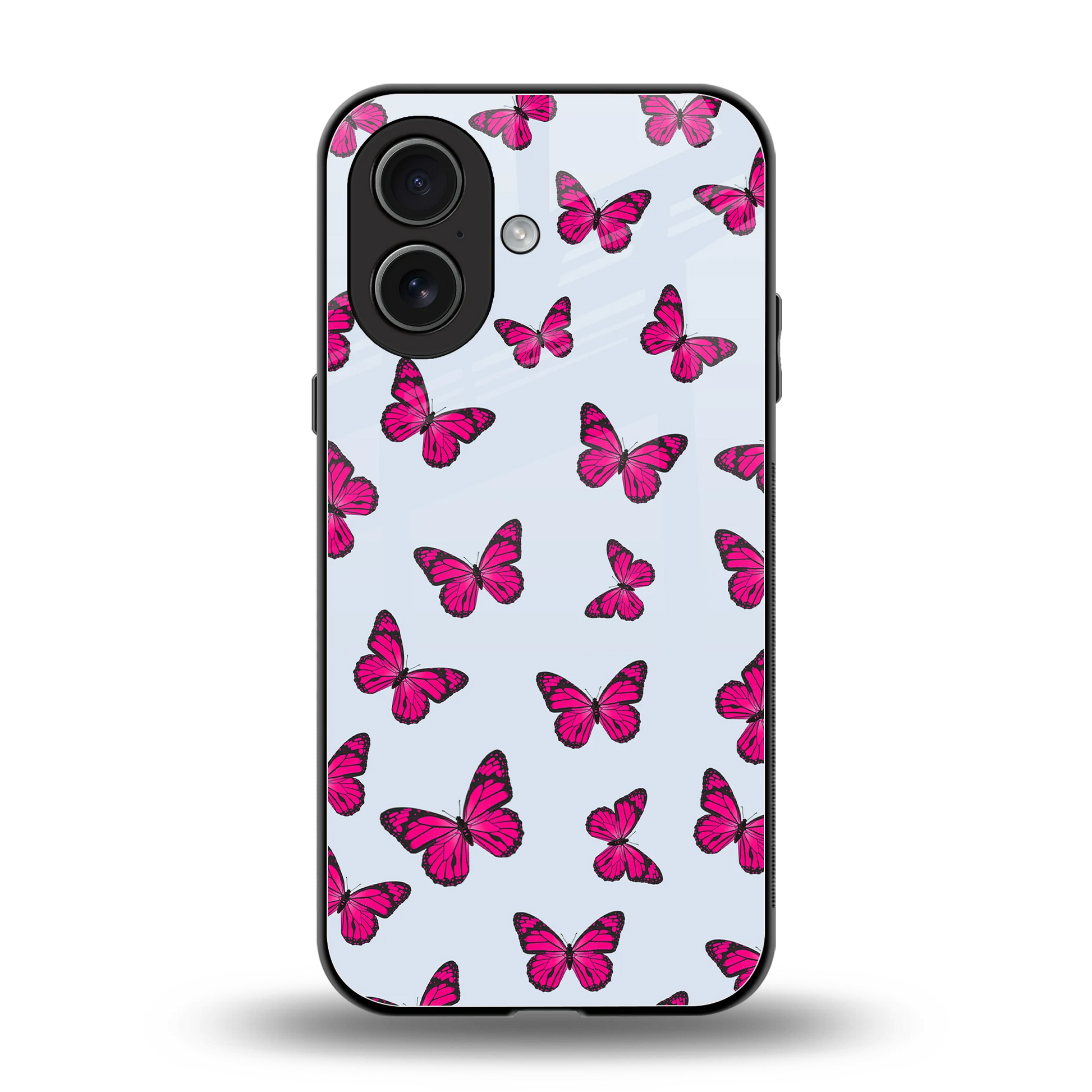 Butterfly Burst Lite back phone cover | glass case for iphone 17