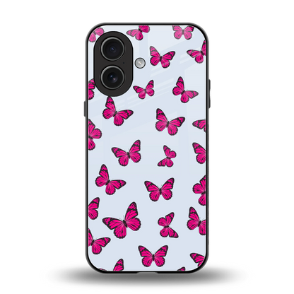 Butterfly Burst Lite back phone cover | glass case for iphone 17