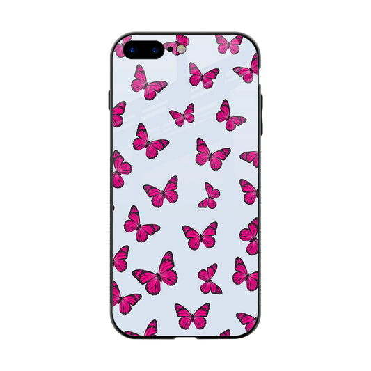 Butterfly Burst Lite back phone cover | glass case for iphone 8 plus