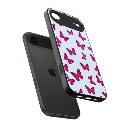 Butterfly Burst Lite sleek iphone air cover with tempered glass back and TPU edges