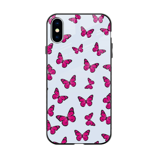 Butterfly Burst Lite back phone cover | glass case for iphone x