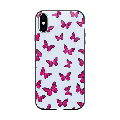 Butterfly Burst Lite back phone cover | glass case for iphone xs
