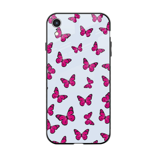 Butterfly Burst Lite back phone cover | glass case for iphone xr