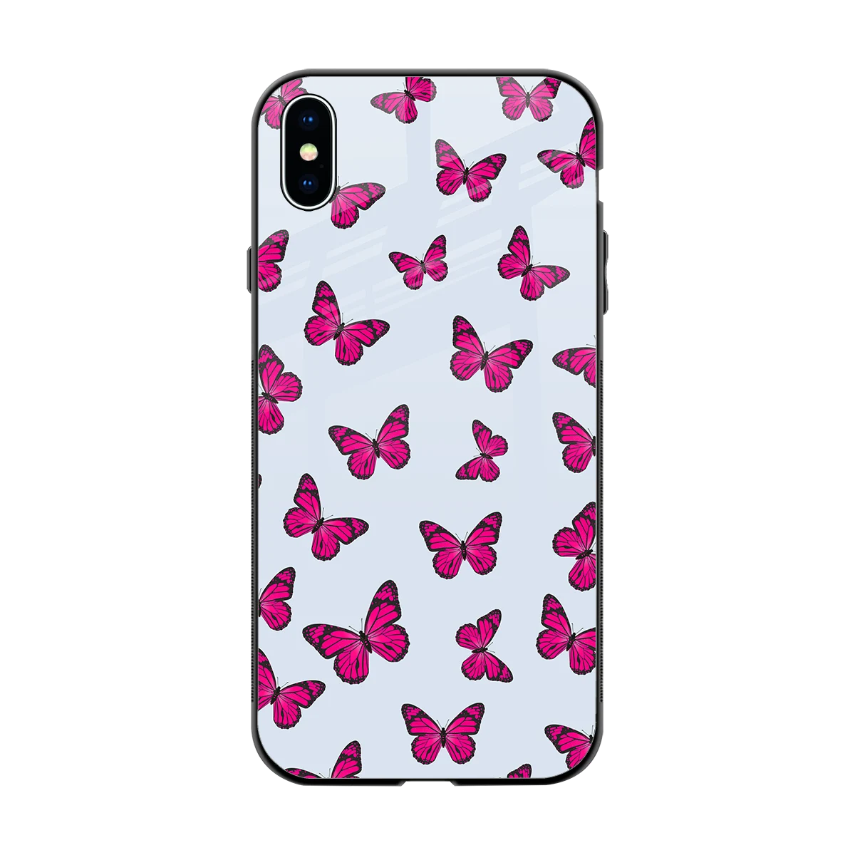 Butterfly Burst Lite back phone cover | glass case for iphone xs max